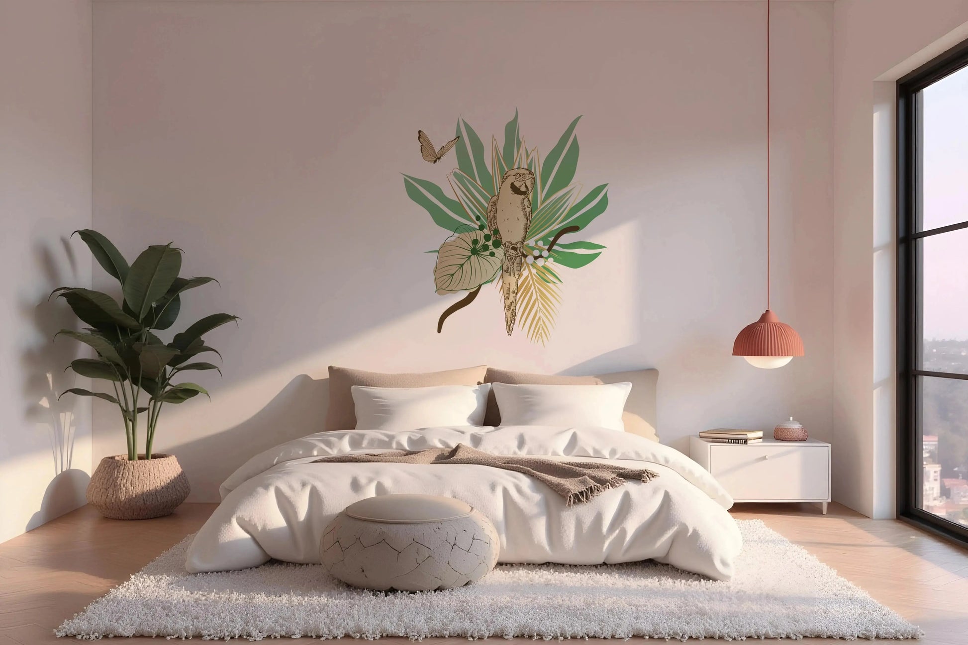 Perroquet - Sticker mural Dywall