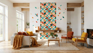 Rétro Colorés - Motifs échappés Dywall