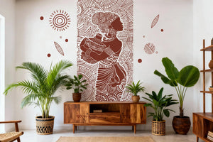 Femme Africaine - Motifs échappés Dywall