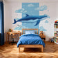 Baleine dans les nuages - Motifs échappés Dywall