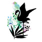 Flamant graphique - Sticker mural Dywall
