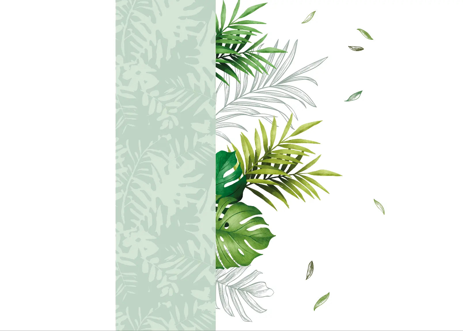 Feuillage doux - Motifs échappés Dywall