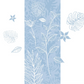 Herbier Bleu - Motifs échappés Dywall