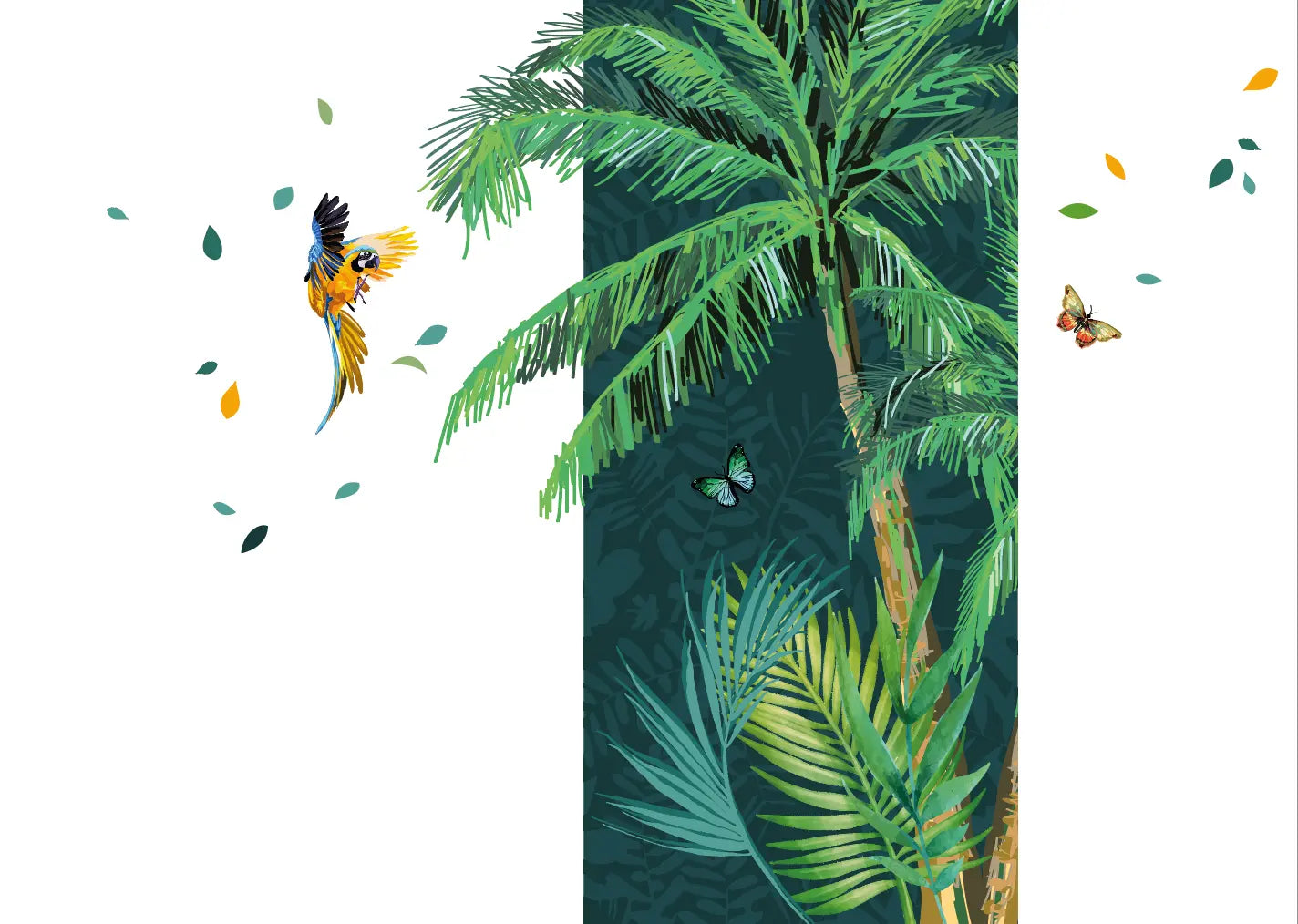 Forêt Tropicale - Motifs échappés Dywall