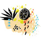Aquarelle Lemon - Sticker mural Dywall