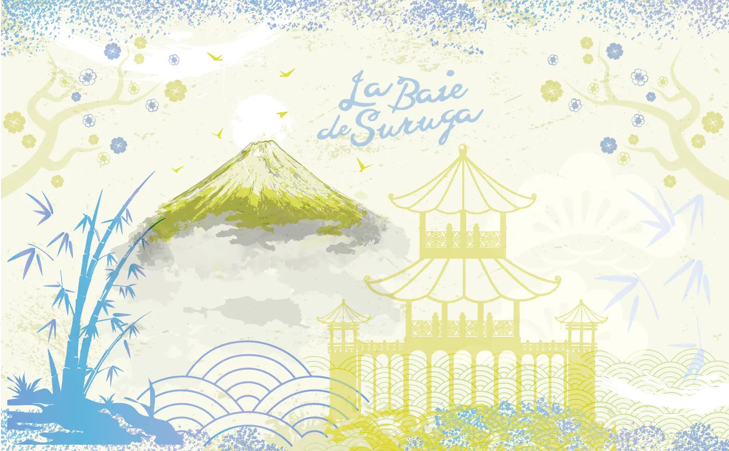 La Baie de Suruga - Papier peint panoramique Dywall