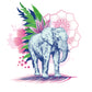 Éléphant Bohème - Sticker mural Dywall