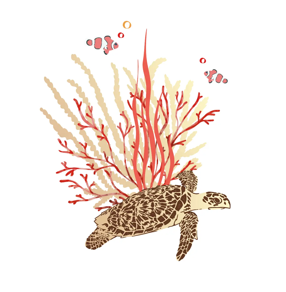 Tortue Marine - Sticker mural Dywall