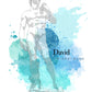 David - Sticker mural Dywall