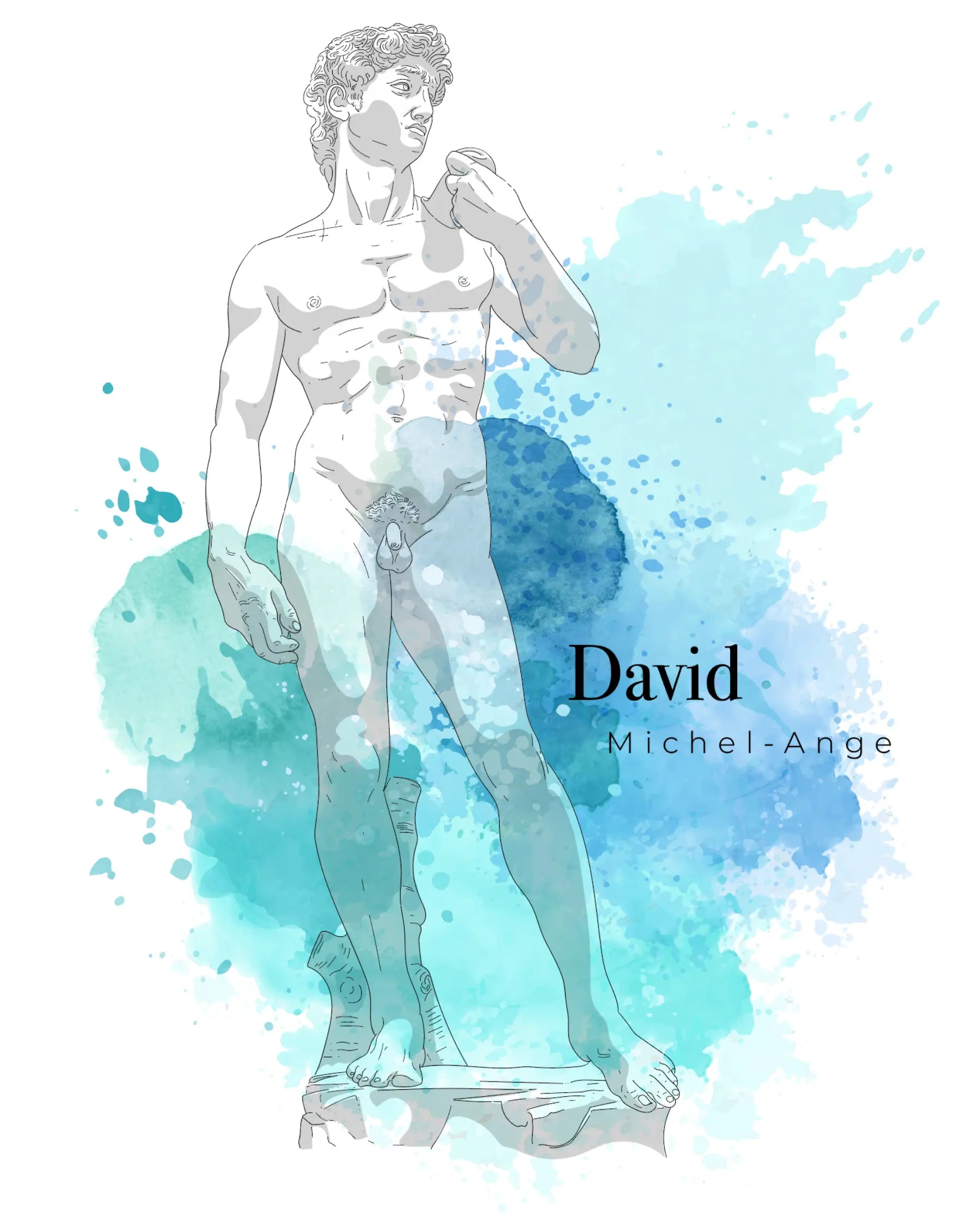 David - Sticker mural Dywall