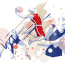 Basketball - Sticker mural Dywall