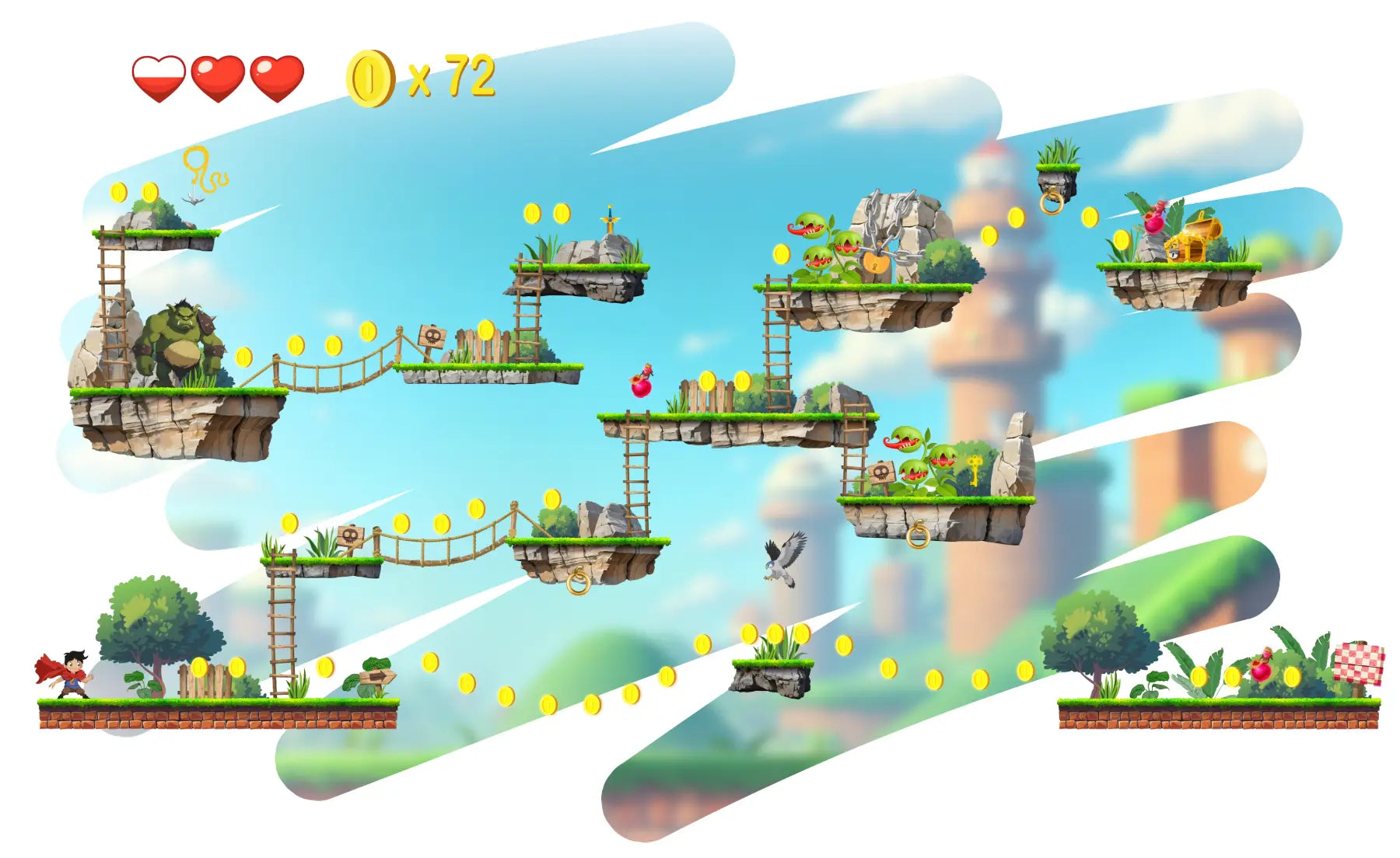 Univers Gamer - Sticker mural Dywall