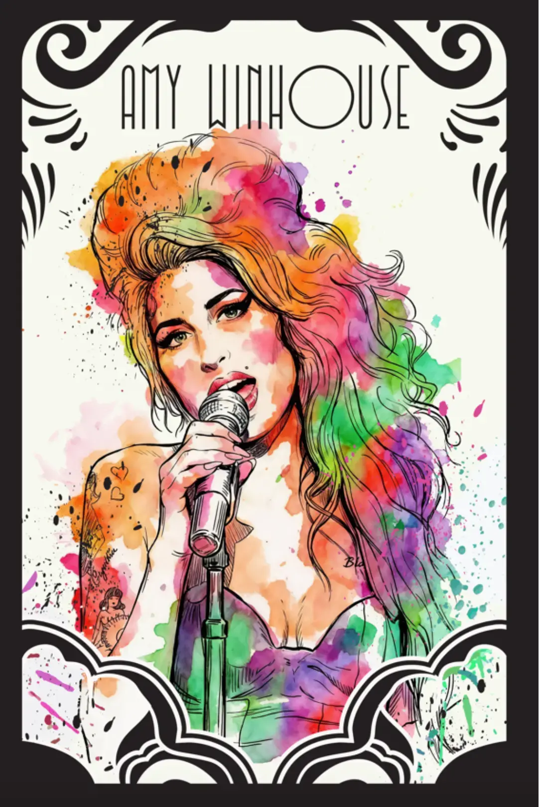 Amy Winehouse - Affiche / Poster Dywall