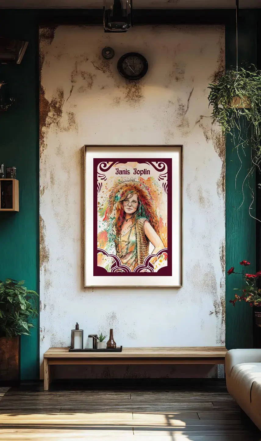 Janis Joplin - Affiche / Poster Dywall