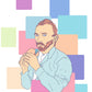 Van Gogh Pop - Sticker mural Dywall
