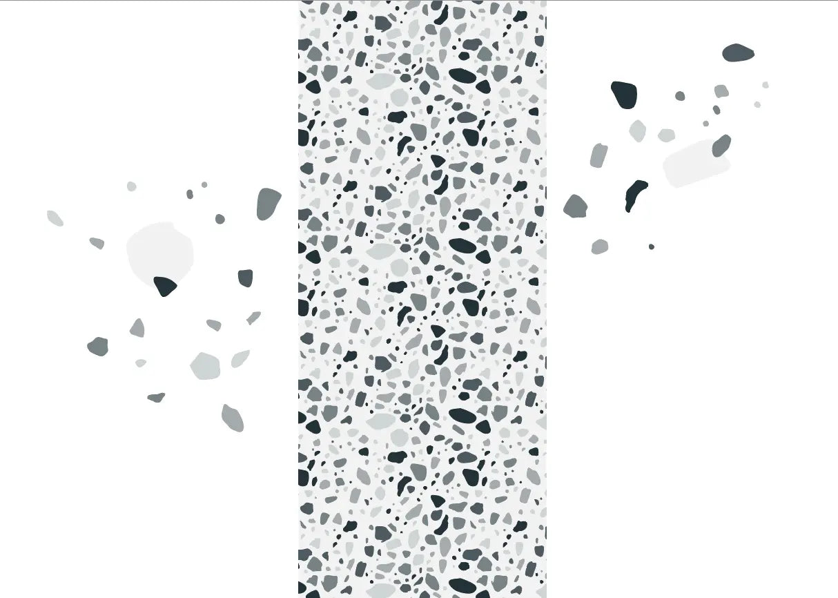Terrazzo Gris - Motifs échappés - Dywall