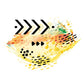 Abstrait Solaire - Sticker mural Dywall
