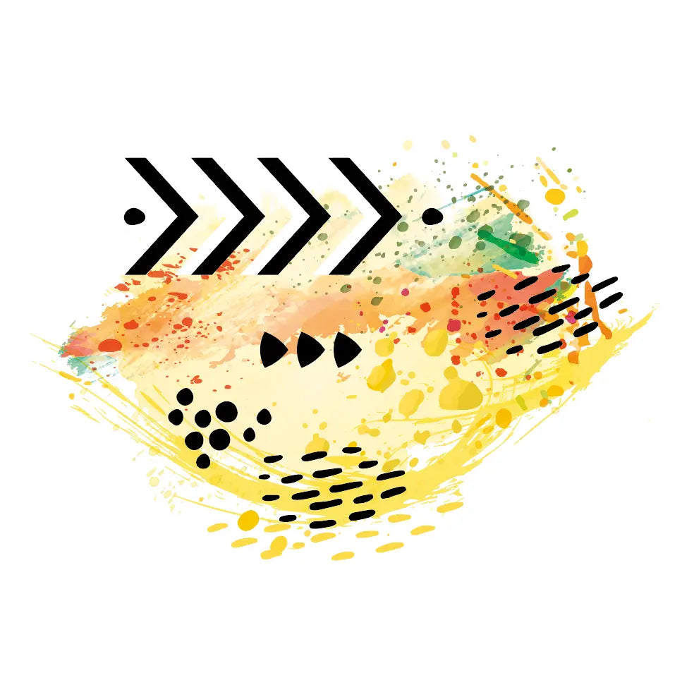Abstrait Solaire - Sticker mural Dywall