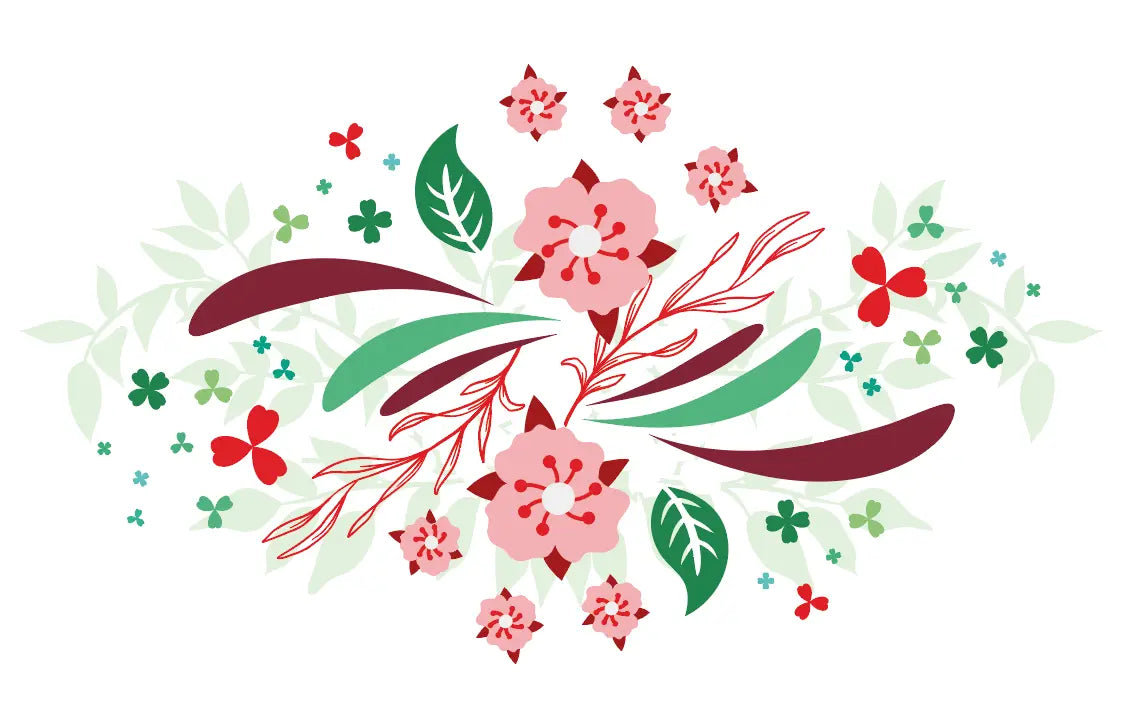 Symphonie Florale- Sticker mural Dywall