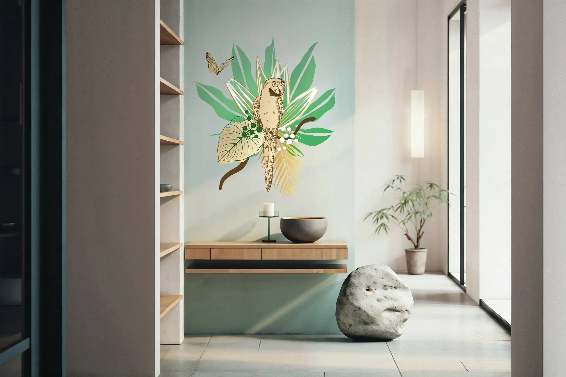 Perroquet - Sticker mural Dywall