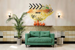 Abstrait Solaire - Sticker mural Dywall
