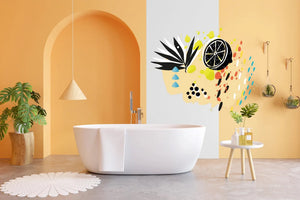 Aquarelle Lemon - Sticker mural Dywall