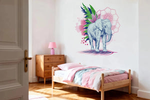 Éléphant Bohème - Sticker mural Dywall