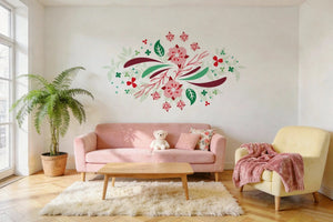 Symphonie Florale- Sticker mural Dywall