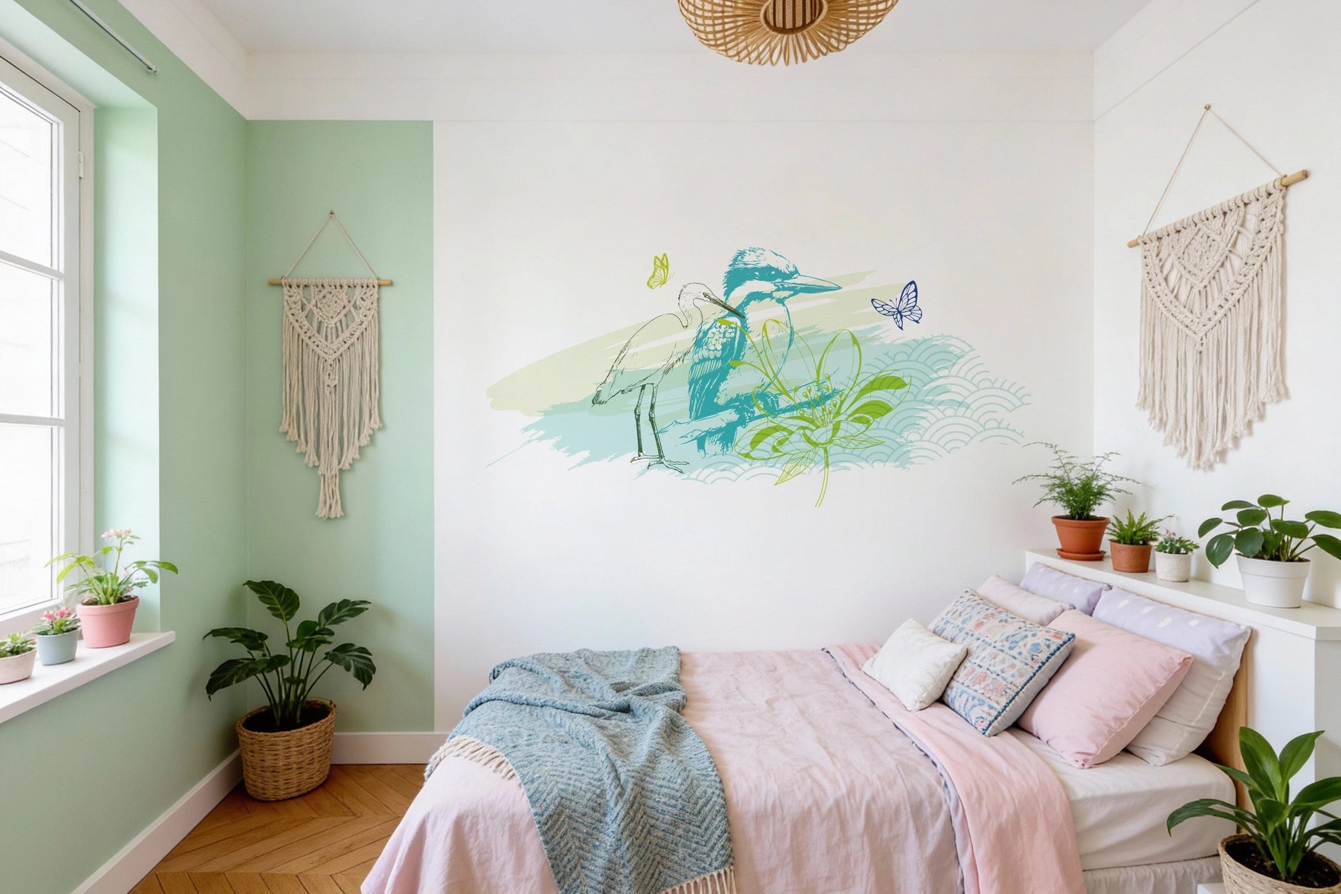 Rencontre au bord de l'eau - Sticker mural Dywall