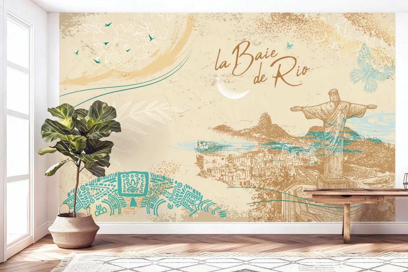 La Baie de Rio - Papier peint panoramique Dywall