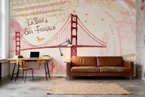 La Baie de San Francisco - Papier peint panoramique Dywall