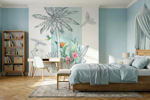 Palmier Azur - Motifs échappés Dywall