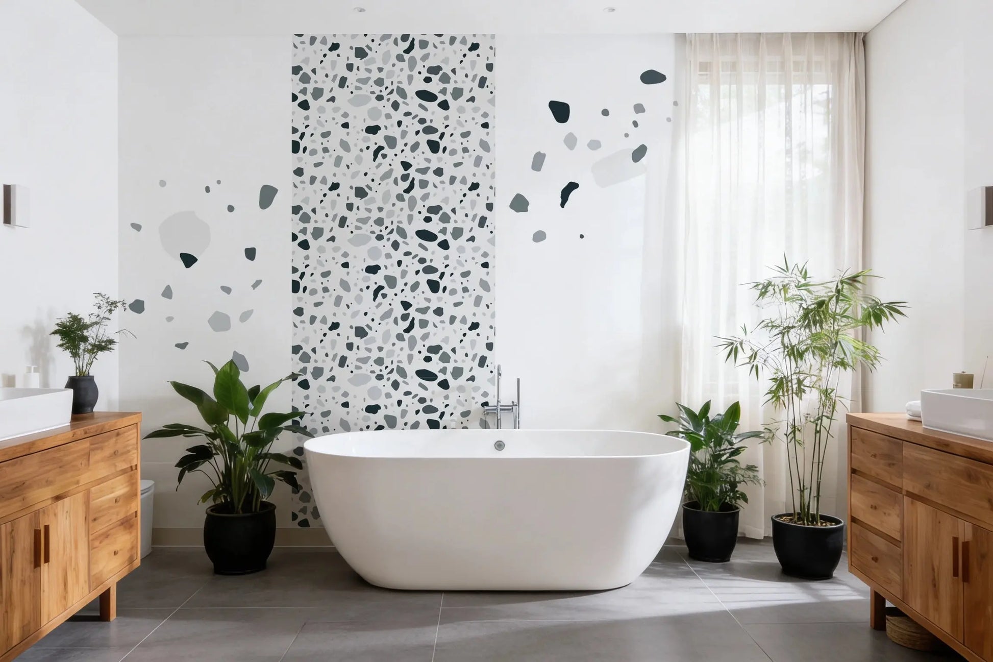 Terrazzo Gris - Motifs échappés - Dywall