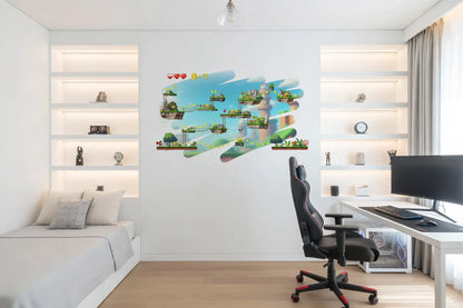 Univers Gamer - Sticker mural Dywall