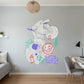 Skateur freestyle - Sticker mural Dywall