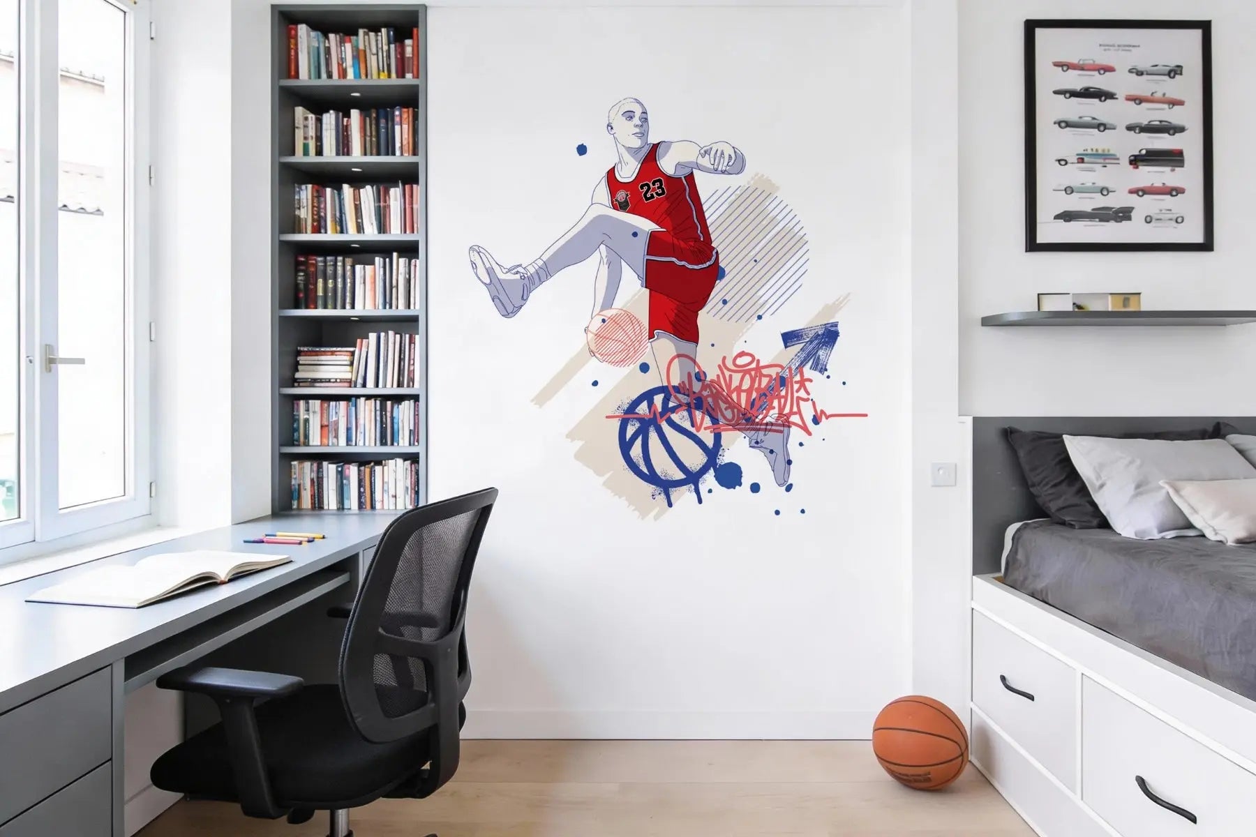 Basket urbain - Sticker mural Dywall