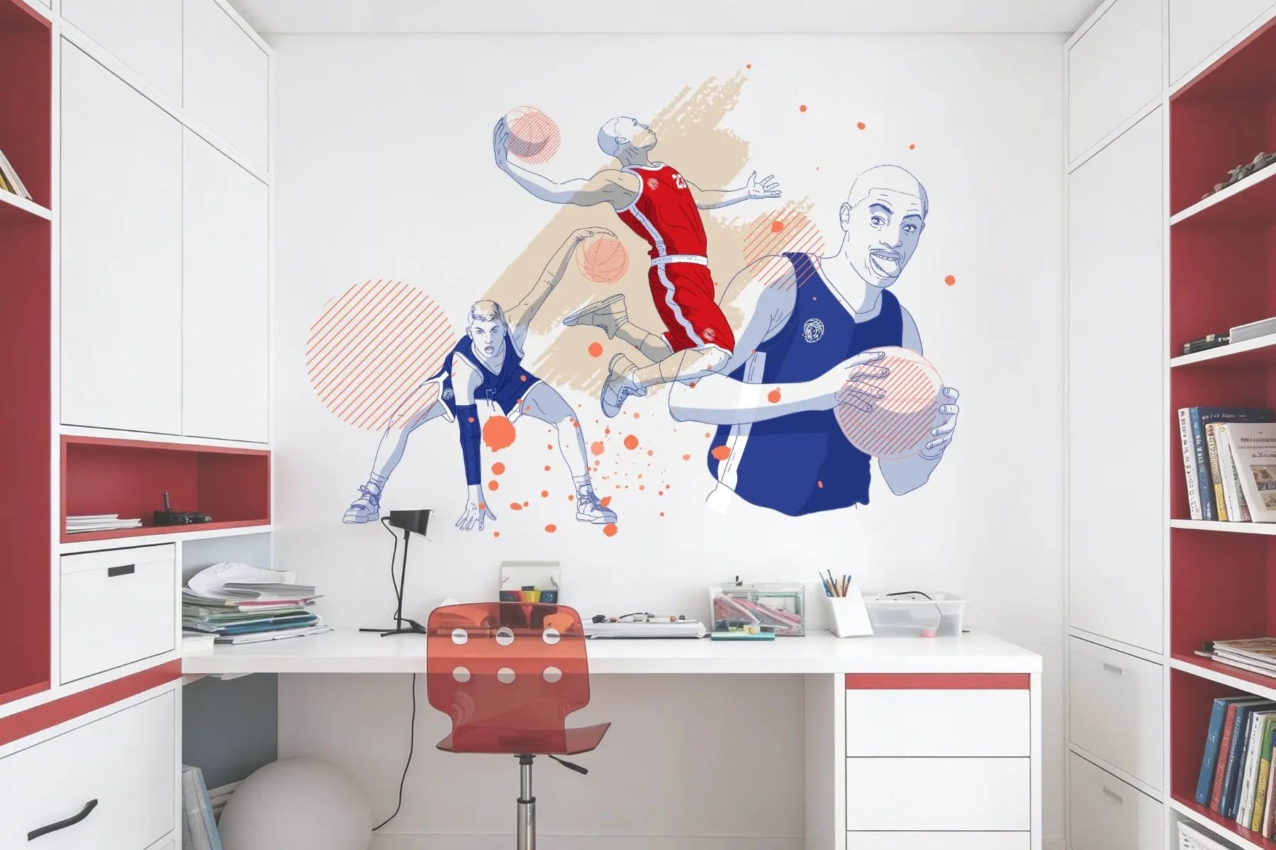 Basketball - Sticker mural Dywall