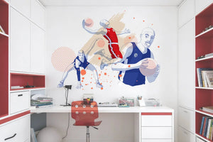 Basketball - Sticker mural Dywall