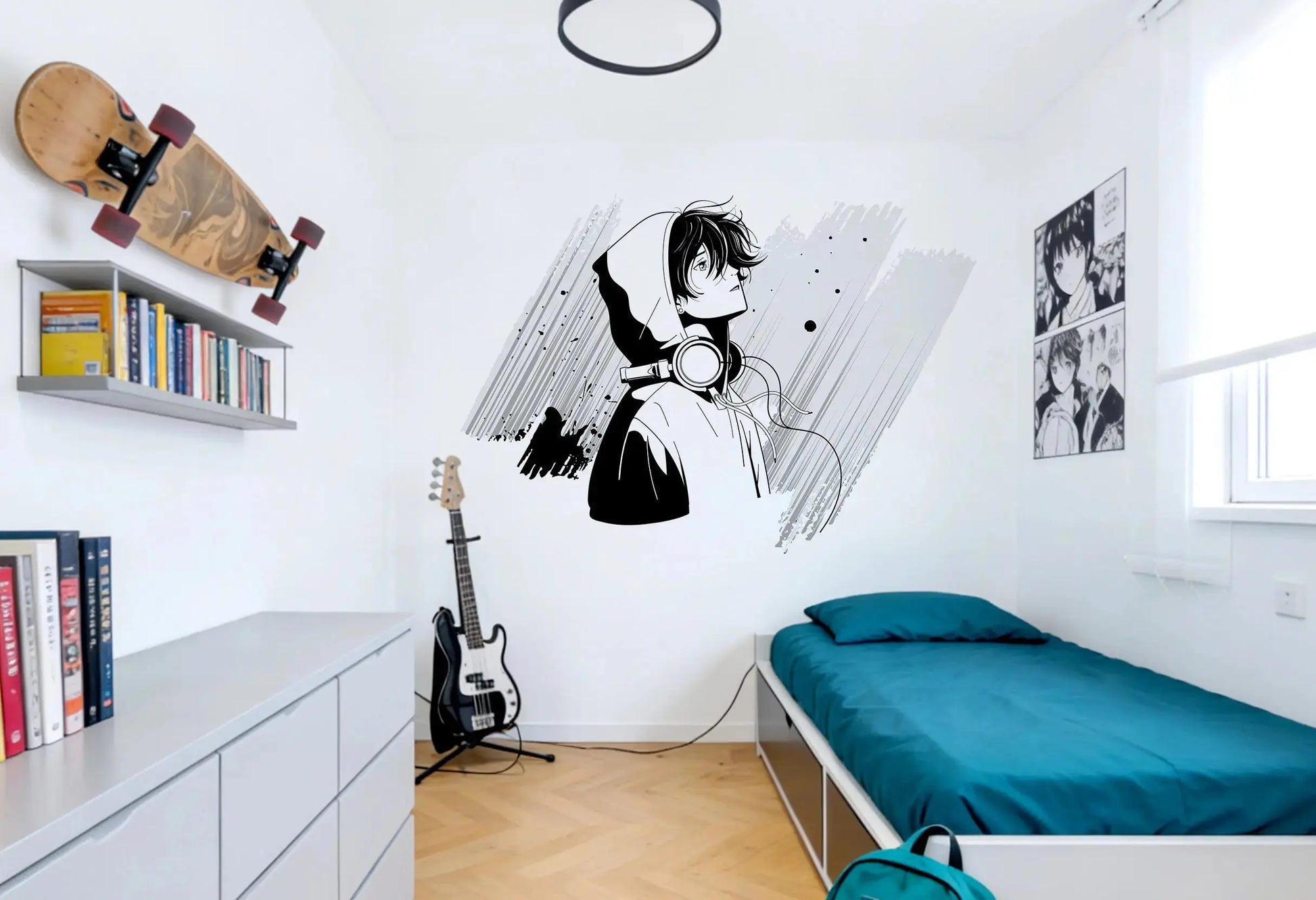Manga Boy - Sticker mural Dywall