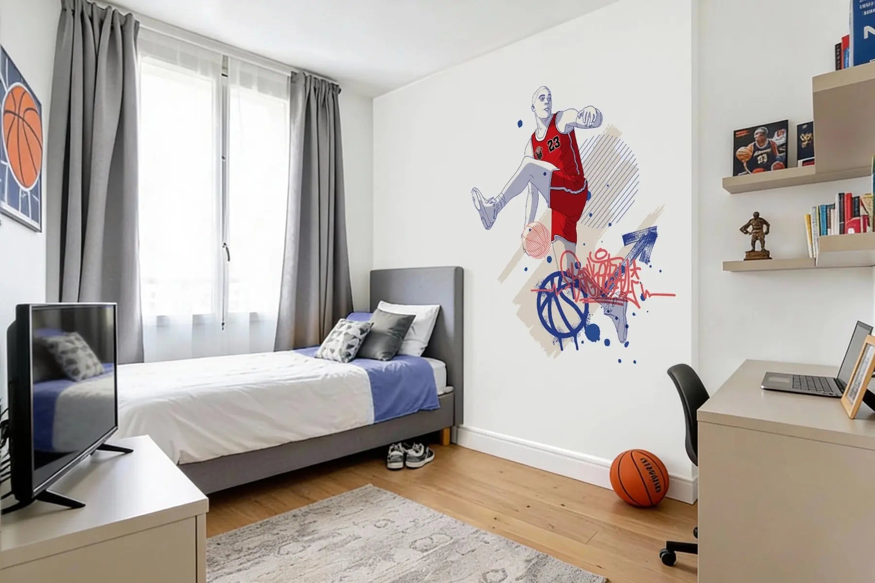 Basket urbain - Sticker mural Dywall