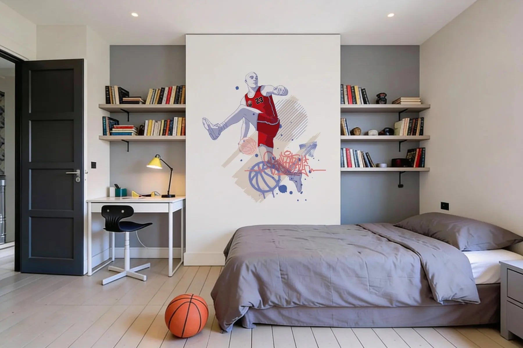 Basket urbain - Sticker mural Dywall