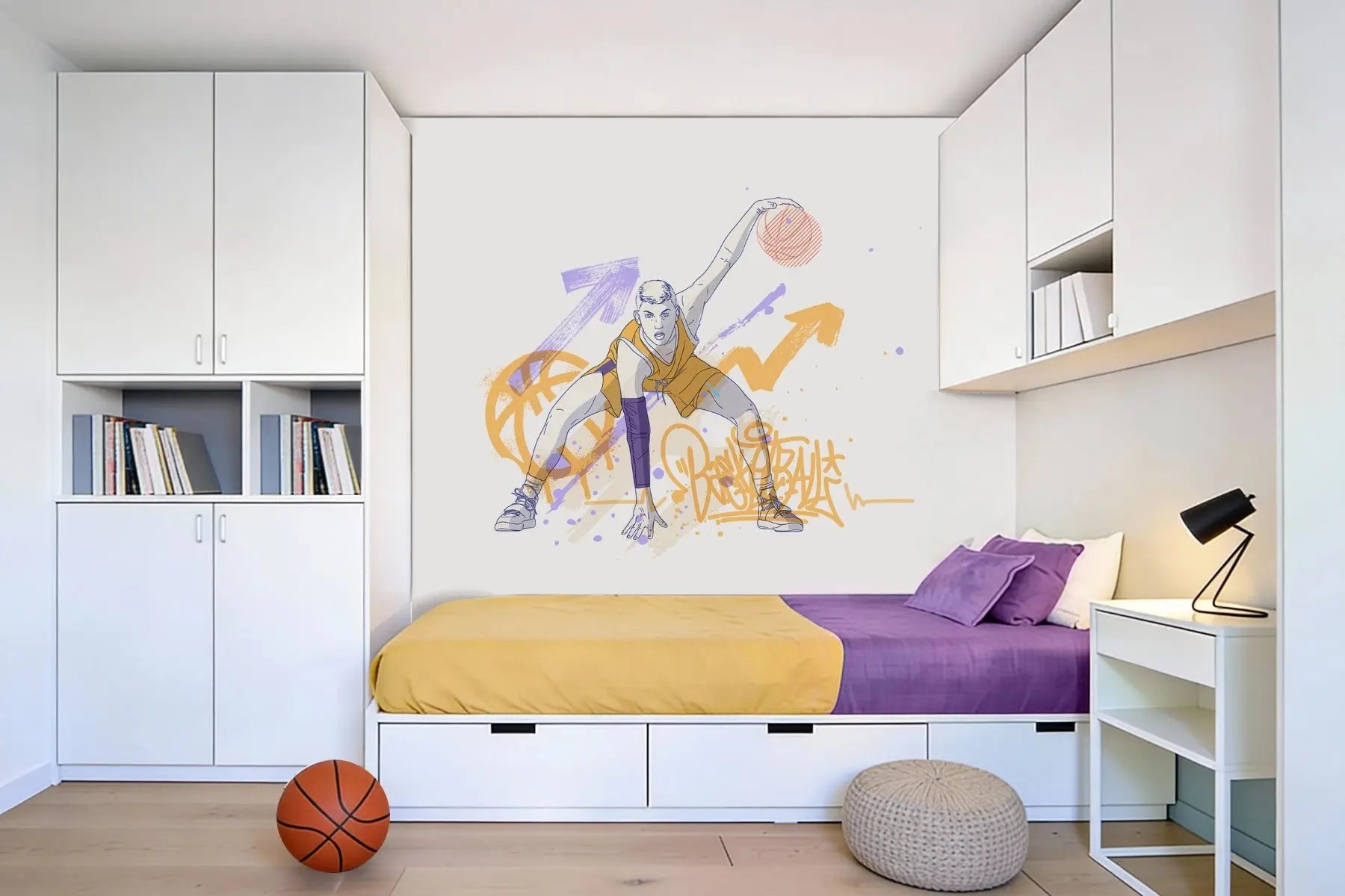 Basket street - Sticker mural Dywall