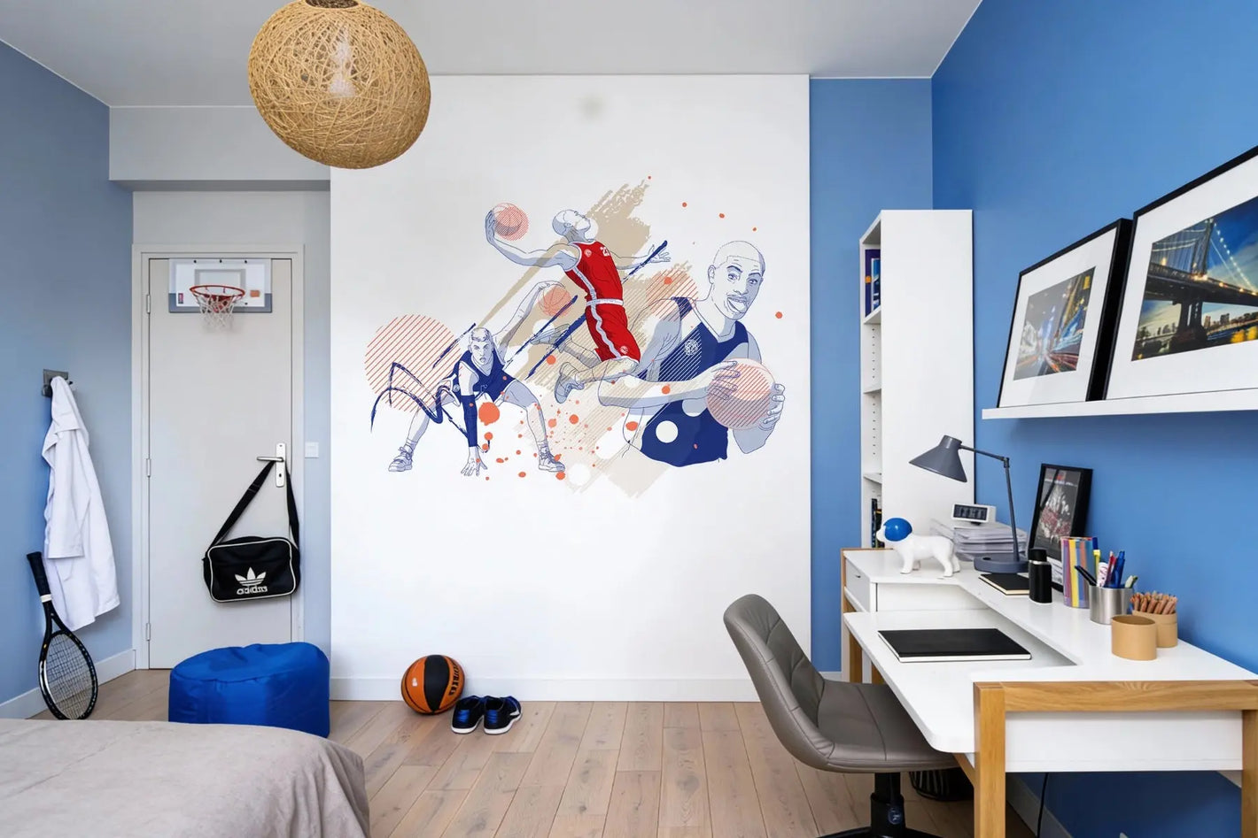 Basketball - Sticker mural Dywall