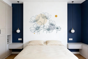 Fleurs de Cosmos - Sticker mural Dywall