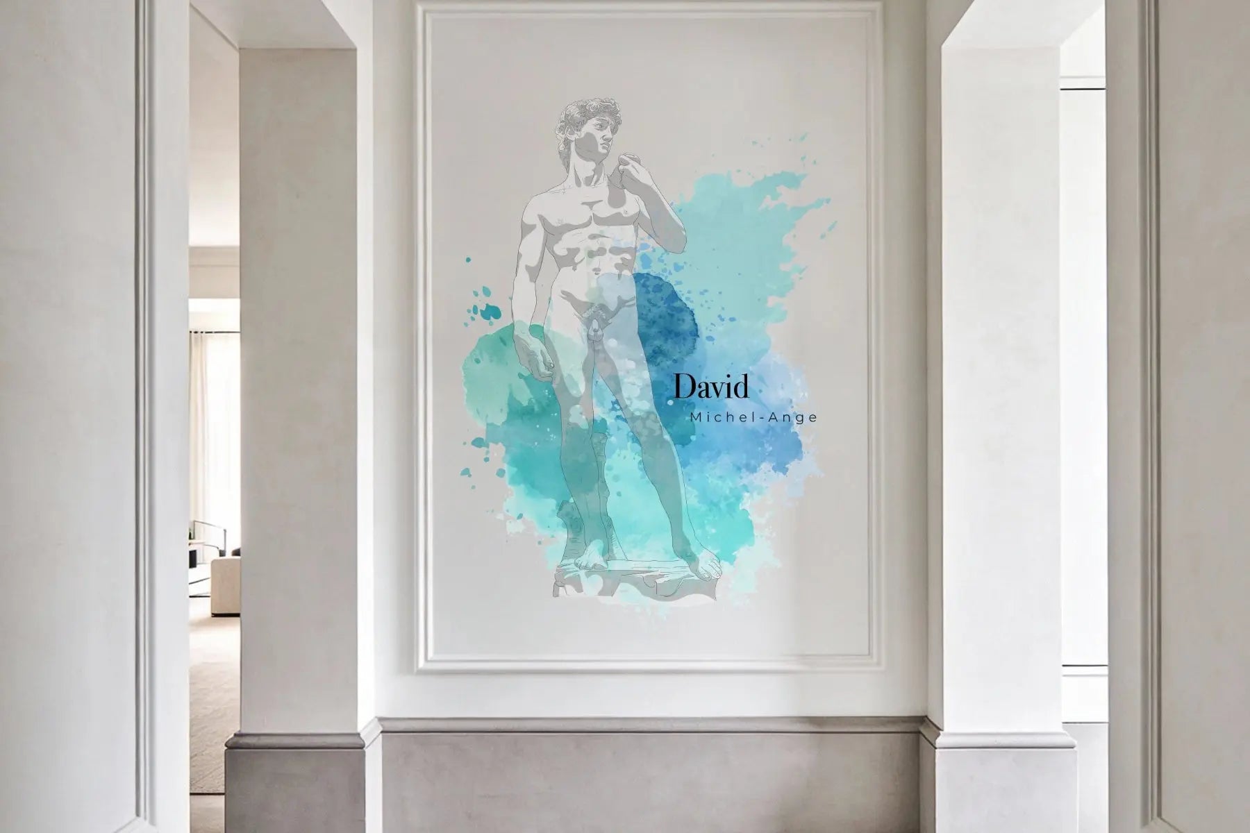 David - Sticker mural Dywall