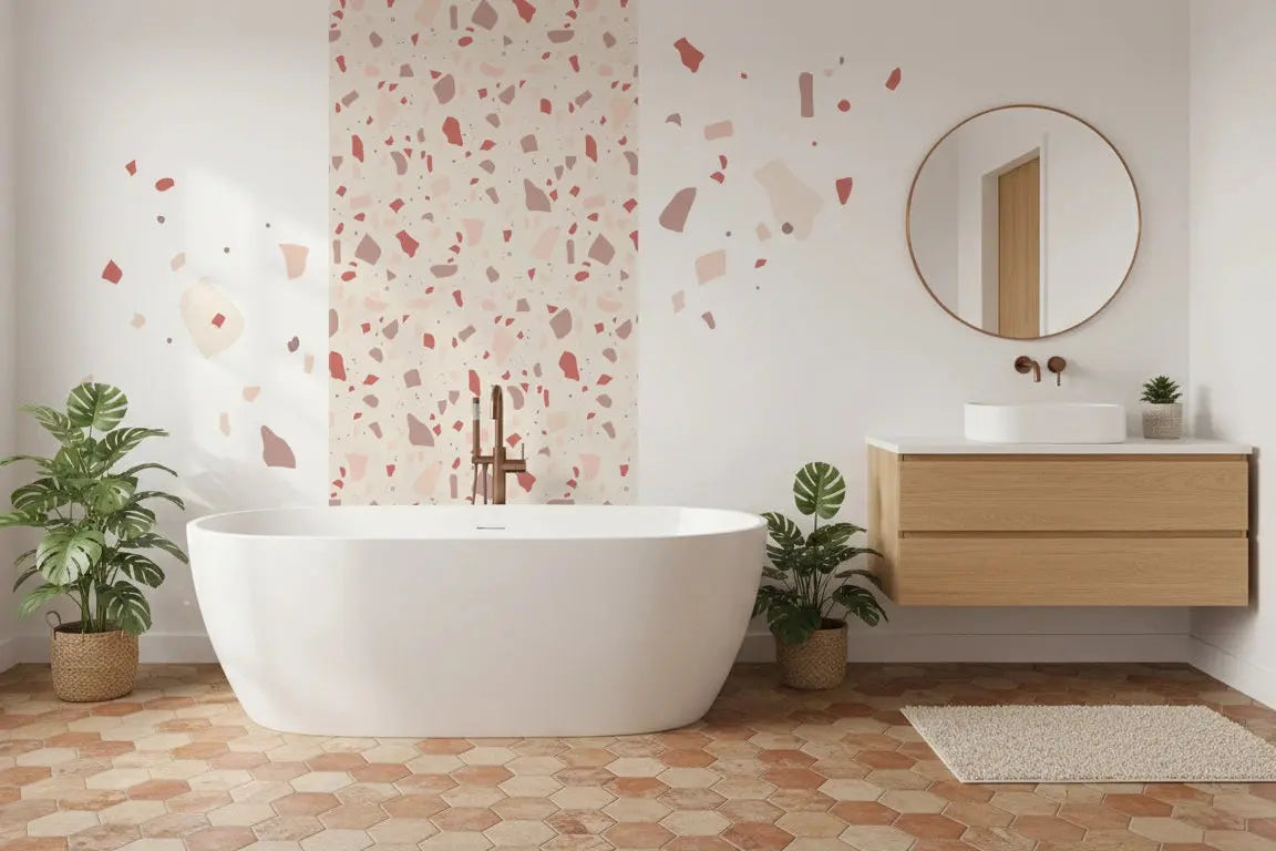 Terrazzo Poudré - Motifs échappés - Dywall