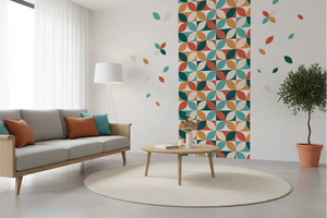 Rétro Colorés - Motifs échappés Dywall