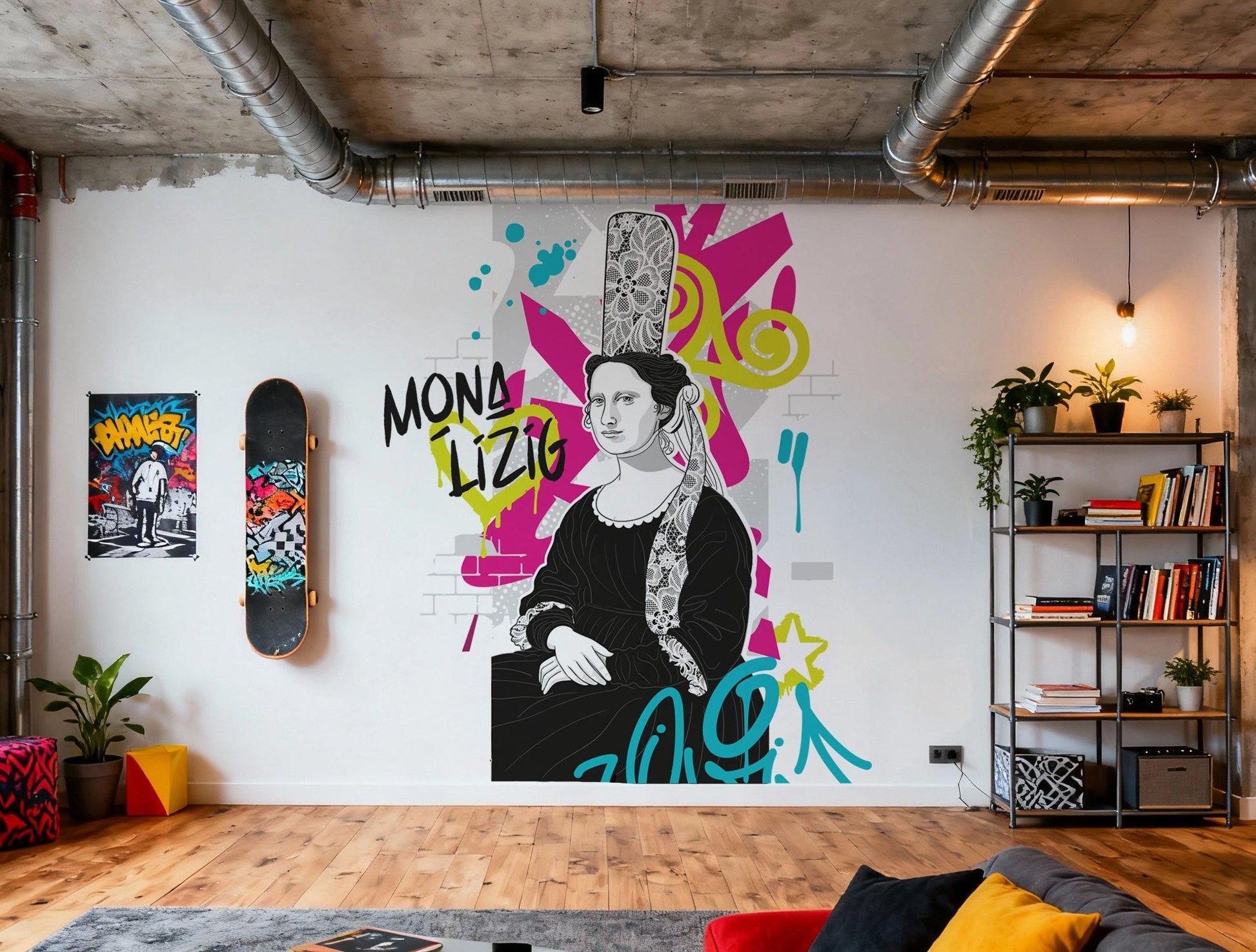 Mona Lizig - Motifs échappés Dywall