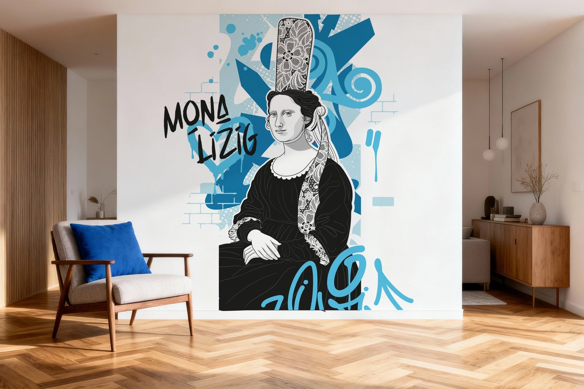 Mona Lizig - Motifs échappés Dywall