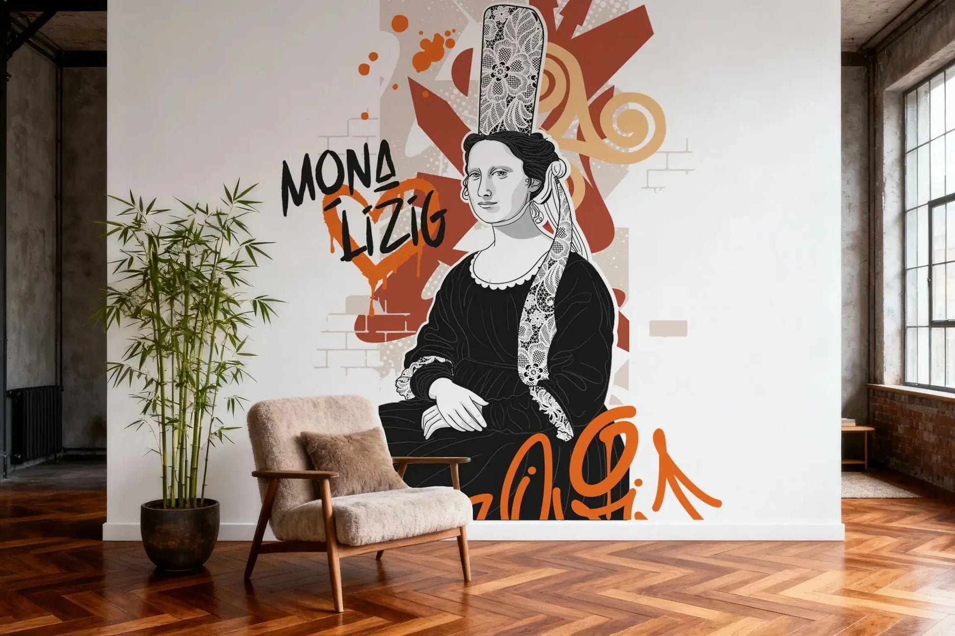 Mona Lizig - Motifs échappés Dywall